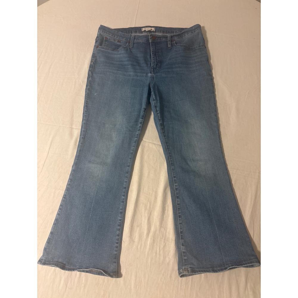 Madewell Flare Jeans Womens‎ 34 Medium Blue Excellent Stretch Fair Trade Denim